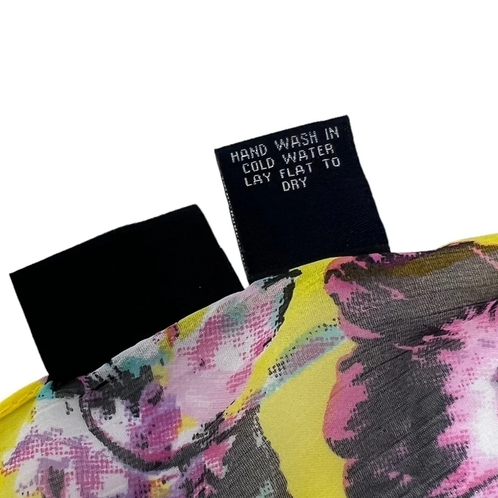 Cejon Women’s Yellow Floral Print Lightweight Oversized Spring Summer Scarf Wrap
